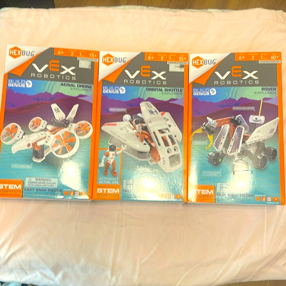 Lot of three Vex Robotics construction kits